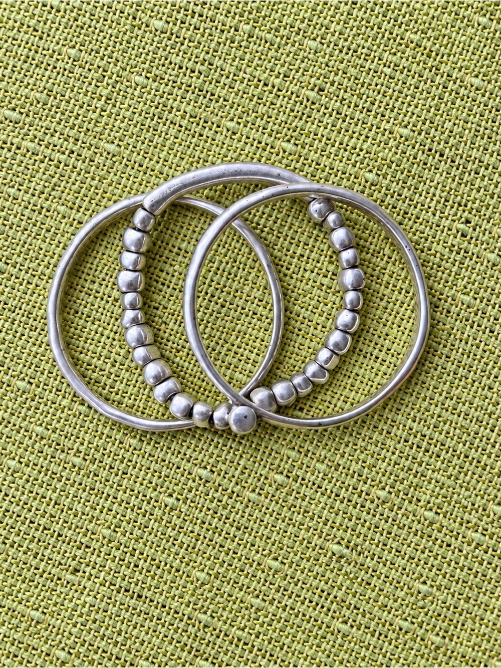 UNOde50 Multi-Strand Silver Stackable Bangle Bracelet! - Picture 5 of 5